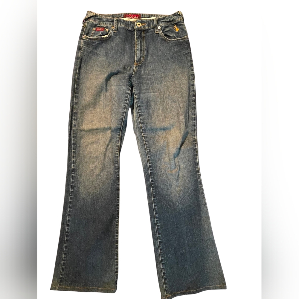 Baby Phat Blue Jeans with Gold Accents - Picture 2 of 5